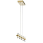 Arabella 3000K LED 5 Light Linear Chandelier Champagne Gold люстра 84067CG Kichler — фото 1