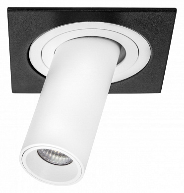 встраиваемый потолочный светильник с поворотным корпусом черный