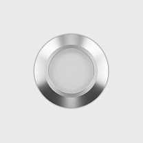 Light Up Floor recessed Orbit D=80mm - Diffuser optic 4W 65.8lm (350mA) - 5.5W 86.8lm (500mA) - 3000K - Colour: Steel