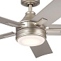 52" Tide 5 Blade LED Outdoor Ceiling Fan Brushed Nickel уличная люстра-вентилятор 310075NI Kichler — фото 2
