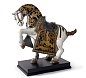 Фарфоровая скульптура восточного коня Oriental Horse Lladro, матовая 01001944 — фото 1