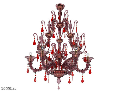 DIAMANTEI Люстра из дутого стекла VENINI