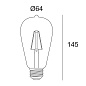 309 109 01 27 Delta Light TECHNICAL Светодиодная нить накаливания T64 E27 8 Вт 2700К — фото 1