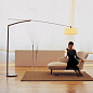 519030 Vibia Balance изогнутый торшер никель — фото 1
