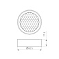 Сетчатый фильтр с кольцом Arlight LGD-HONEYCOMB-RING-R85 — фото 1