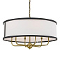 Heddle 6 Light Chandelier Natural Brass and Textured Black люстра 52466NBR Kichler — фото 6