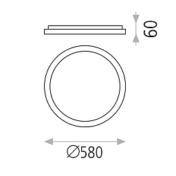 P384821NCA ACB Iluminacion Grace потолочный светильник с регулировкой яркости, чёрный