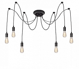LOFT1162/6 Loft It Spider подвесной светильник с длинными проводами и лампами Эдисона