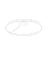 Triac Dimmable Sandy White Aluminium & Acrylic LED 48Watt 220-240Volt 3118Lm IP20 2700-3000-4000K CCT by Dip Switch Light Up & Down D:80 H: 16.3 cm