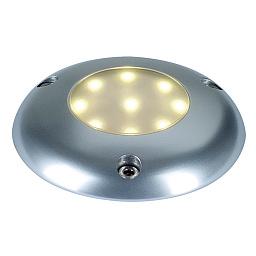 LED SKY PLOT светильник накладной IP67 c 9 LED общ. мощность 1Вт, алюминий / белый теплый LED SLV 227392