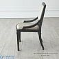 Seine Side Dining Chair-Black w/Grey Leather Global Views кресло