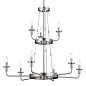 Vetivene 9 Light Chandelier Classic Pewter люстра 52452CLP Kichler — фото 6
