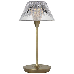 EU-WF3000 Visual Comfort Blaze настольная лампа с перезаряжаемым модулем и прозрачным рифлёным плафоном