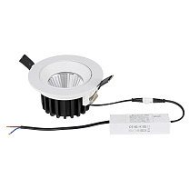Светильник встраиваемый поворотный 10W 38G белый Soffi IP65 212446IP65