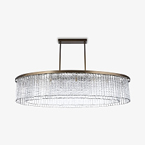 Large Double Drum Oval Chandelier - Размер 2 (Ш 2000 мм x Г 860 мм)