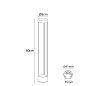 A1660PA-1BK Arte Lamp New york ландшафтный светильник LED 1х10W 350Lm 4000K — фото 2