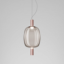 RIFLESSO SUSPENSION 2 ДЫМЧАТЫЙ ПРОЗРАЧНЫЙ МАТОВЫЙ МЕДНЫЙ 2 L2310 CE