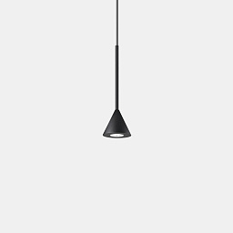 328348 Ideal lux Archimede подвесной светильник с коническим чёрным плафоном