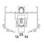 24417 8225 Delta Light PR SPLITLINE M52 - 2-х светодиодный трековый светильник — фото 1
