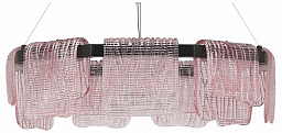 SL6021.403.54 ST-Luce VOILE подвесная люстра с полукруглыми стеклянными элементами розового оттенка