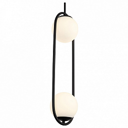 SL395.403.02 ST-Luce Donolo подвесной светильник с вертикальной рамой и двумя шаровыми плафонами
