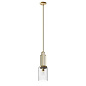 Kimrose 1 Light Mini Pendant with Clear Fluted Glass Brushed Natural Brass подвесной светильник 52414BNB Kichler