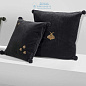 110348 Pillow Salgado black velvet 50 x 50 cm  Eichholtz