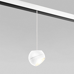 a062129 Elektrostandard Slim Magnetic магнитный трековый подвесной светильник с круглым стеклянным плафоном