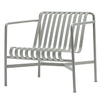 Palissade Lounge Chair Low, сталь, порошковая окраска, небесно-серый (Sky grey)