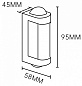 30006W/01LED Escada 30006led уличный накладной светильник, 4Вт, 3000K, 320лм, черный