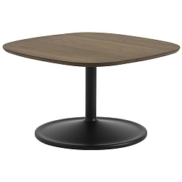 10774 Muuto Soft журнальный стол квадратный темный дуб черный 70x70 см
