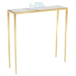 111649 Eichholtz Henley консоль с тонкой металлической рамой золотого цвета и прямоугольной столешницей