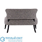 Northcliff Settee Charcoal Tweed Grey Ash диван Arteriors 8164