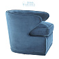 111504 Chair Dorset roche blue velvet Eichholtz