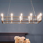 Rosalind 45.25" 12 Light Linear Chandelier Brushed Natural Brass люстра 52492BNB Kichler