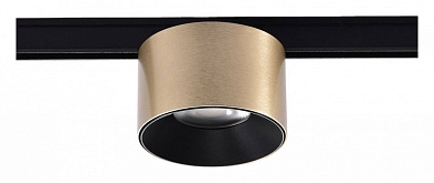 магнитный трековый светильник чёрного цвета с цилиндрическим корпусом и матовым рассеивателем 24V