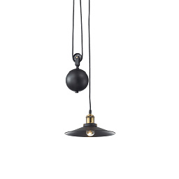 136332 Ideal lux Up подвесной светильник черного цвета с направленным светом вверх и вниз