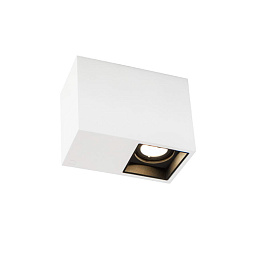 PLANO petit SURFACE 1.0 Signal White + Jet Black Wever Ducre Plano накладной светильник черный и белый