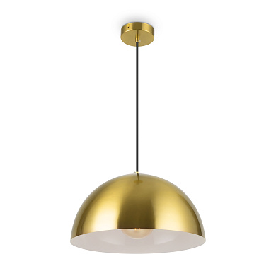 подвесной светильник с куполообразным плафоном из латуни