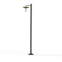 Cooper N° 4; Frosted glass E27 52W; Fern green