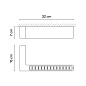174711/11 Vibia Offset Высокоэффективный потолочный светильник с низким бликованием 31 см - 1747 — фото 1