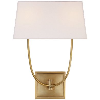 Бра Visual Comfort Venini, латунь CHD2621AB-L