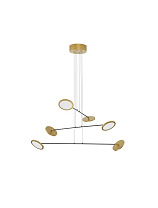 Triac Dimmable Black & Gold Metal & Acrylic LED 44 Watt 220-240 Volt 3660Lm 3000K IP20 D: 100 W: 88.5 H: 150 cm