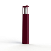 Brick² N° 4; Clear glass E27 23W; Wine red