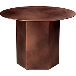 10074993 GUBI Epic Журнальный столик Ø60, сталь, земляной красный