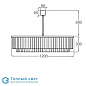 Pentagon Double Drum люстра Bella Figura CL449 75 CLEAR