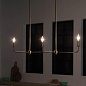 Pallas 48.25" 3 Light Linear Chandelier Brushed Natural Brass люстра 52519BNB Kichler — фото 2