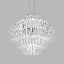 ECOS SUSPENSION 90 БЕЛЫЙ ПОЛОСАТЫЙ ГЛЯНЦЕВЫЙ ХРОМ E27 CE