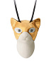 1010138 Lladro Masked Cat фарфоровая подвеска в форме кошки с маской — фото 1