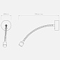 Настенный светильник для чтения Astro Lighting Fosso с выключателем LED матовый никель — фото 4